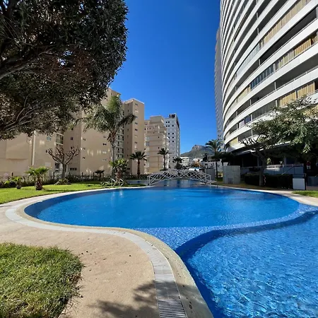 Apolo Xiv Con Terraza, Parking Y Piscina Junto Al Mar - Inmodream * Calpe
